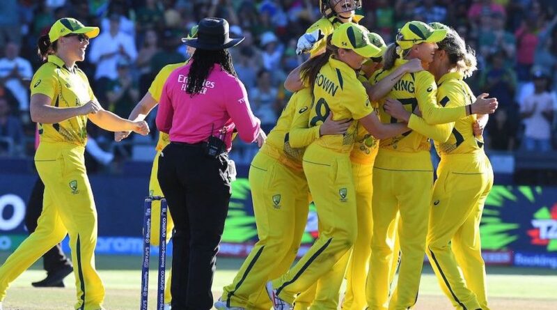 Australia defeats South Africa handily to win the Women's T20 World Cup for the sixth time