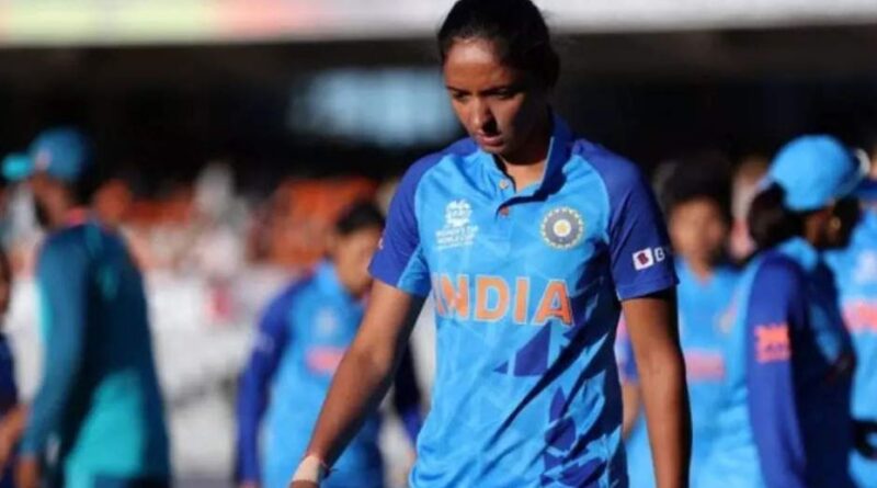 During an unexpected run-out against Australia in the semifinals, Harmanpreet Kaur throws her bat.