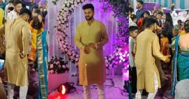 The marriage of Shardul Thakur: Team India's "LORD" Two days before his wedding, Shardul Thakur dances with family and friends to the song "Jhingaat"