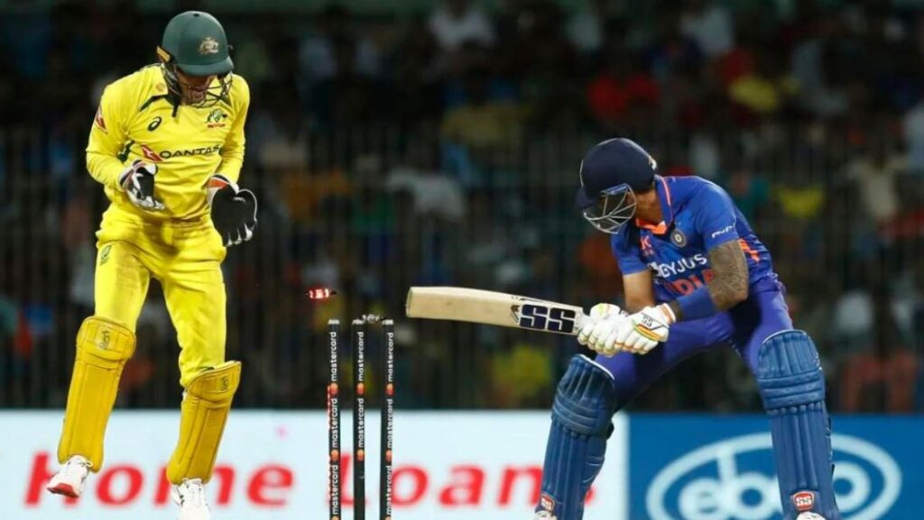 India vs Australia, Suryakumar Yadav became the first batsman to be struck out for a first-ball duck in every ODI series game